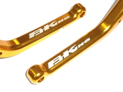 SUZUKI B-KING 2008-2012 LONG GOLD BRAKE  and CLUTCH LEVERS SET  TRACK ROAD R12D1 - Image 1 of 4