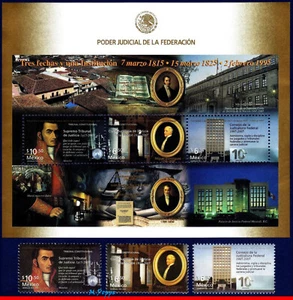 2476-2478a MEXICO 2005 THREE DATES AND ONE INSTITUTION, S/S AND SET MNH - Picture 1 of 1