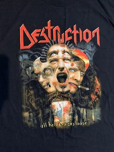 Destruction 2000 All Hell Breaks Loose Vintage Metal Band Shirt XL nie getragen - Bild 1 von 2