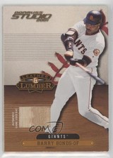 2001 Donruss Studio Leather & Lumber Barry Bonds #LL-1