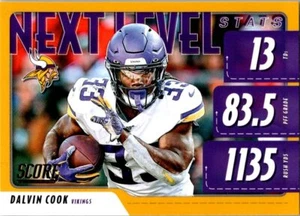 2020 Score Next Level Stats Gold #5 Dalvin Cook Parallel Insert - Picture 1 of 2
