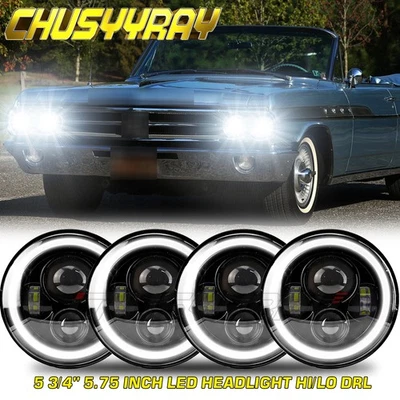 FOR Buick Electra Wildcat 5.75" 5-3/4" inch Headlights Hi/Lo Beam DOT 4pcs/set - Image 1 of 4