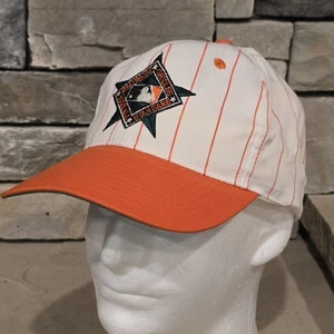 1993 MLB All-Star Game Baltimore Orioles Vintage Pinstripe Snapback Hat Signed - Picture 1 of 9