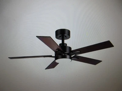 Breezary Charlie 42 in Integrated LED Indoor Black Ceiling Fans w Light & Remote - Image 1 of 4