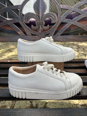 Zapatos Clarks para mujer talla 6,5 W cuero contorno cojín plataforma con cordones informales Foto 1 de 4