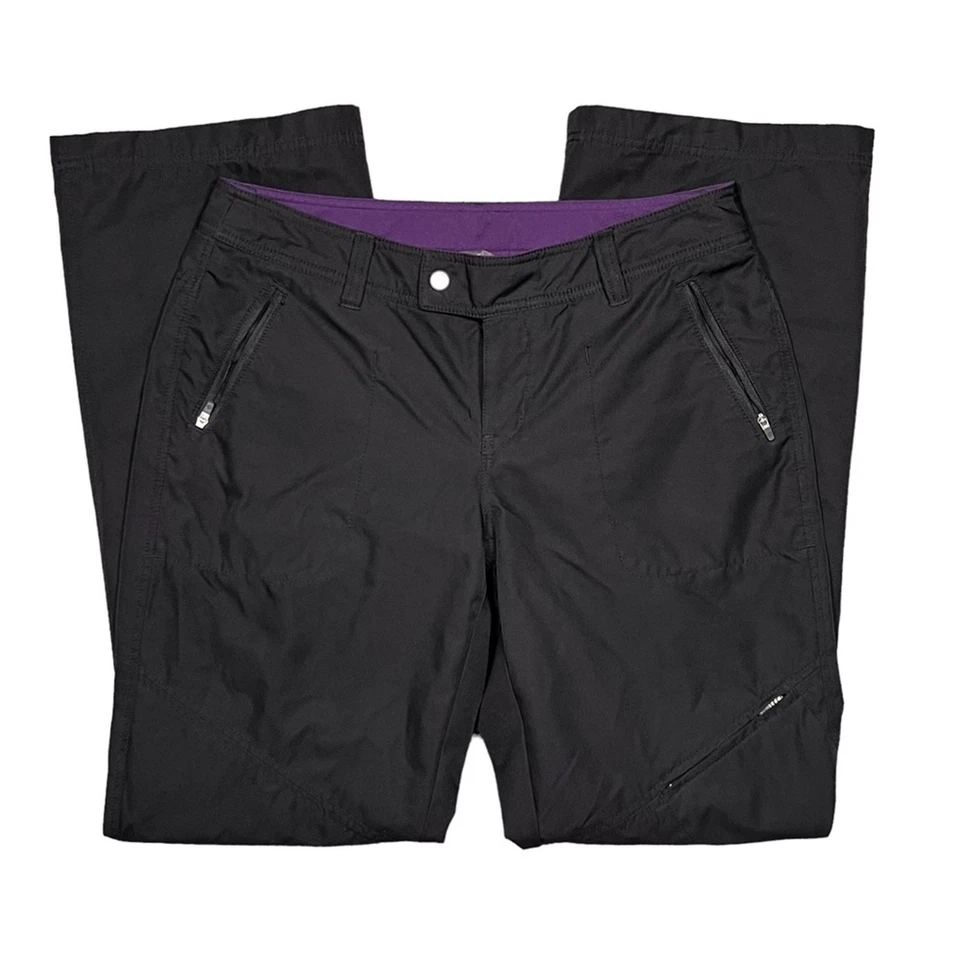 Pantalones utilitarios Eddie Bauer EB Sport negros forrados de lana peso medio para mujer talla 6 Foto 1 de 4