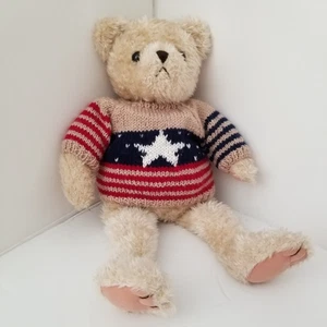 TC Fiesta Brand Large 20”Plush Teddy Bear Dawson with Patriotic Sweater - Picture 1 of 11