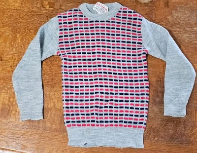 Vintage Champion Sweater Boys Size Small Crew Neck GRAY made in China - Изображение 1 из 4