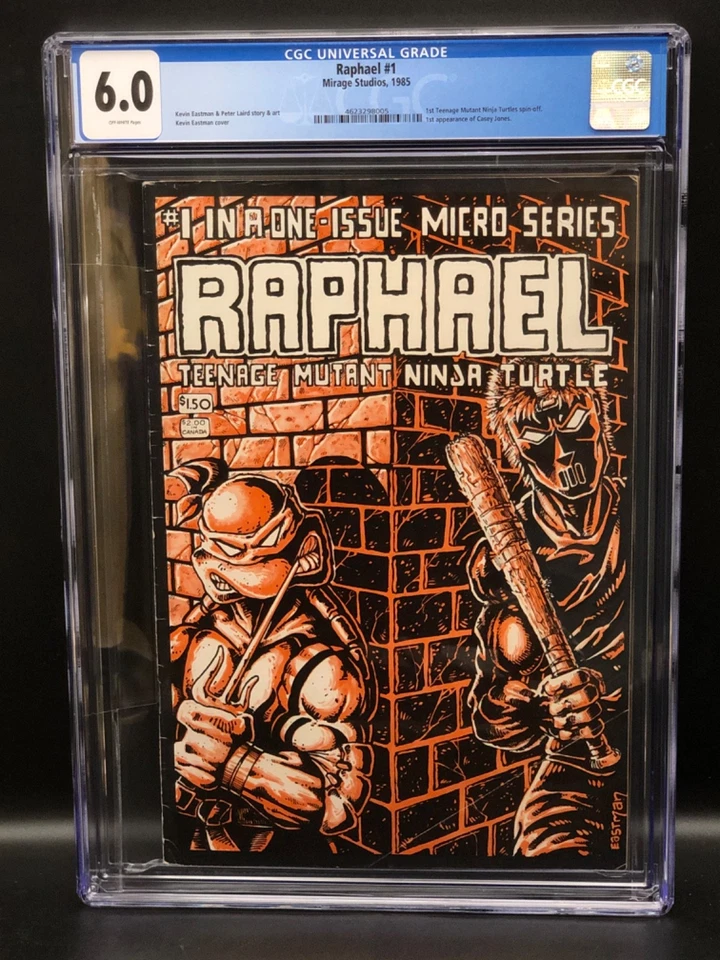 Raphael #1 1st Printing CGC 6.0 1985 Teenage Mutant Ninja Turtles - Wraparound - Image 1 of 3