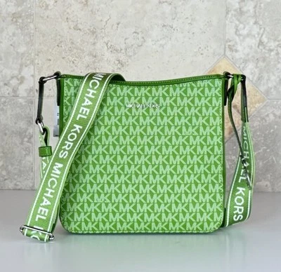 MICHAEL KORS JET SET TRAVEL SMALL SHOULDER MESSENGER BAG MK JUNGLE GREEN - Image 1 of 4