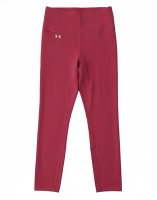 Leggings cortos Under Armour para mujer Reino Unido 10 pequeños rosa poliéster CS03 Foto 1 de 4
