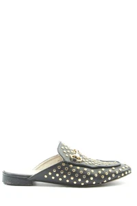 OVYé Zuecos Mujeres Babuchas Talla EU 38 negro-color oro elegante - Imagen 1 de 6