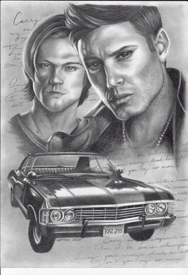 💥Supernatural (11"x17") original comic art by Capittoo - TramaStudio💥 - Image 1 of 4