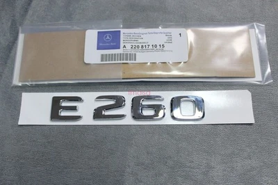 Emblema insignia calcomanía maletero trasero cromado para Mercedes Benz E260 E 260 W212 W213 Foto 1 de 4
