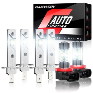 Fit 2004-2008 Jaguar X-Type Sport Sedan 4Door 3.0L V6 Headlight Fog Light Bulbs - Picture 1 of 14