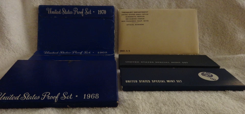 6-SET LOT-PROOF AND SPECIAL MINT SETS-1965,66,67 SMS PLUS 1968.69 &70-PROOF SETS - Image 1 of 4