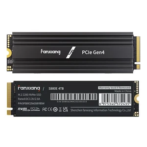 Fanxiang 1TB 2TB 4TB SSD M.2 NVMe Heatsink PCIe Gen 4 7300MBS PS5 SSD Hard Drive - Picture 1 of 13