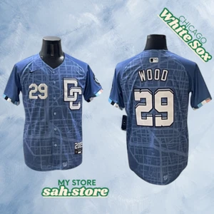 Washington Nationals #29 James Wood Cool Base Men's Stitched Jersey - Picture 1 of 8