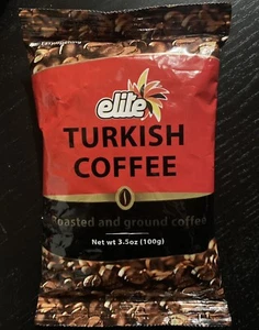 Elite Turkish Coffee, Roasted And Ground Coffee, 100g/3.5 Oz, Parve, כשר - Picture 1 of 1