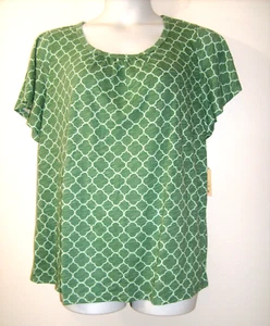 St. Johns Bay Size 0X "Sage Status" Green Tee - Picture 1 of 2
