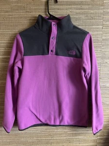 The North Face Girls Pullover Jacket Shirt Glacier 1/4 Snap Large 14/16 - Picture 1 of 6