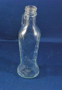 VINTAGE BON OIL OLIVE OIL GLASS BOTTLE Beautifully Embossed With Handle No Cap - Picture 1 of 4
