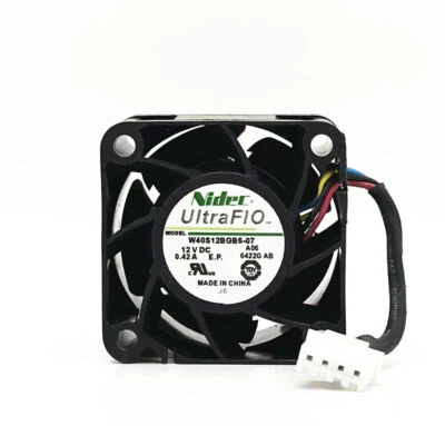 NIDEC W40S12BGB5-07 4028 4CM 12V 0.42A PWM Double Ball Large Air Volume Fan - Image 1 of 4