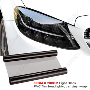30 x 200 cm CLARO Película de Tinte Negro Coche Faro Vinilo para BMW Serie 3 F30 F31 - Imagen 1 de 11