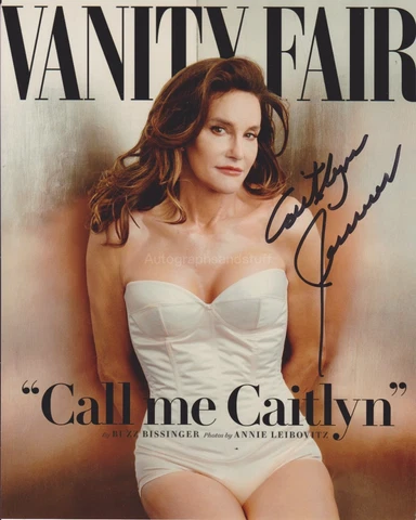 Caitlyn Jenner HAND Signed 8x10 Photo, Autograph American TV Personality Cover