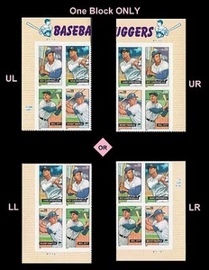 US 4080-4083 4083a Baseball Sluggers 39c plate block 4 MNH 2006 - Picture 1 of 1