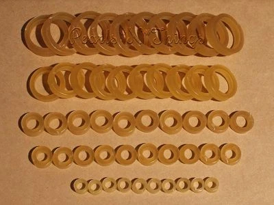 PEARLS*N*THINGS 50 Stringing Bands Rubberbands Repair Bands For Doll Repair - Five Sizes