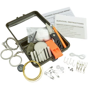 Survival Kit 30-teilig Überlebensset Notfallset Notfallbox Outdoor Survivalkit - Bild 1 von 4