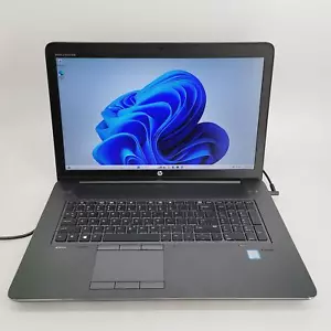 HP ZBOOK 17 G4 i7 7820HQ 32GB RAM 512GB NVMe 17" Quadro P3000 GRADE C Laptop - Zdjęcie 1 z 7