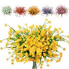 Binduo 6 Pcs Artificial Flowers Outdoor Fake Plants Daffodil Yellow Faux Flow...