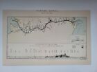 Antique Print 1870 Panama Canal Engraving Plan Of The Canal