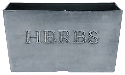 Simple Stone Finish Window Box Planter Indoor Outdoor Garden Flower Plant Pots - Image 1 of 4