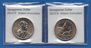 Sacagawea Dollars: 2013-P and 2013-D from Mint Rolls - Picture 1 of 1