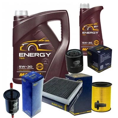 SCT Germany Inspektionspaket MANNOL Energy 5W-30 6L für Ford Focus II Cabriolet - Bild 1 von 4
