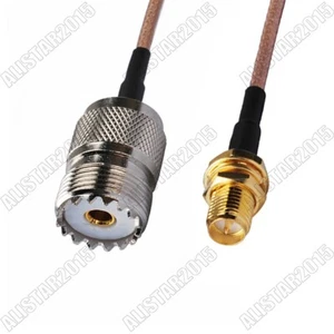 RP-SMA Female to UHF Female for Wireless Antenna Pigtail Cable 15cm RG316 cable - Picture 1 of 4