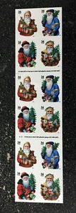 2001USA #3537-3540g 34c Holiday Greetings Santas - Booklet of 20 (#S4444) Mint - Picture 1 of 2