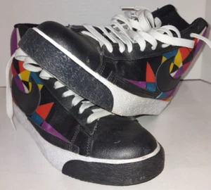 Size 10 - Nike Blazer High Multi-Color Geometric W 317808-008 - Picture 1 of 14