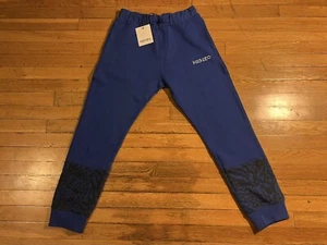 Kenzo Kids No Brushed Pant Cheetah Print Sweatpants Girl’s 14A Blue - Picture 1 of 11