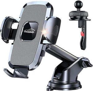 Universal Car Mobile Phone Holder 360 Windscreen Dashboard GPS Stand Cradle UK - Picture 1 of 7