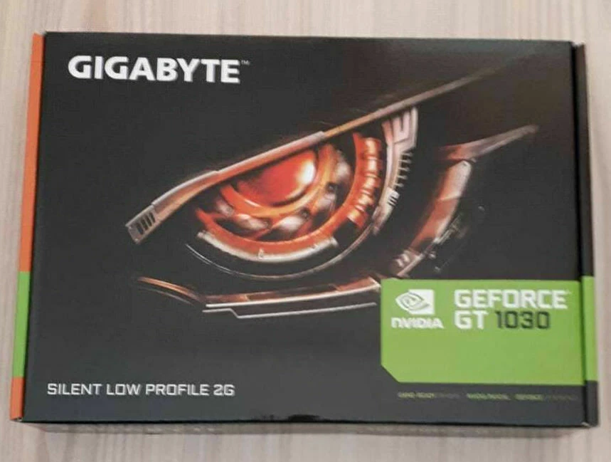 Gigabyte GV-N1030SL-2GL GT 1030 2G GDDR5 PCI-E Video Card Silent Low Profile DVI - Image 1 of 4