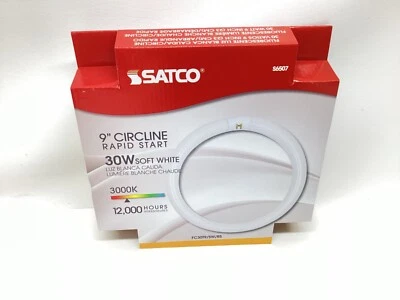 11-30 Watt 9” Circline Fluorescent 4-Pin Base Soft White 3000k FC30T9  (NEW) - Image 1 of 4