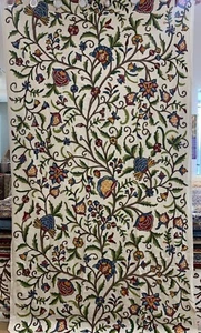 Kashmir Crewel Wool Room Window Curtain handmade embroidery Upholstery Drapery - Picture 1 of 9