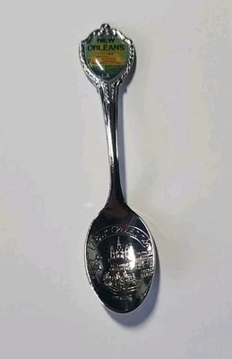 新奥尔良路易斯安那-洛杉矶-苏维尼尔勺子-复古-雕刻-罕见!! — 第 1/3 张图片