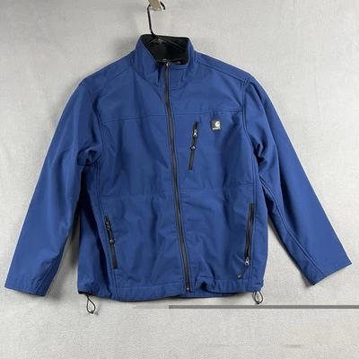 Carhartt Jacket Mens XL Blue Soft Shell Full Zip Ripstop Outdoor Workwear - Image 1 of 4