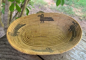 Antique Pima Basket with Eagle Bird Motif Native American Indian / Early 20th C - Picture 1 of 24