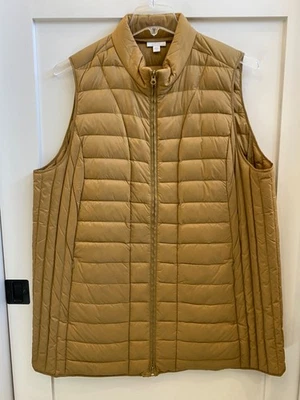 Женский пуховик J.Jill 2X антикварный золотой водоотталкивающий моющийся пуховик - Изображение 1 из 4